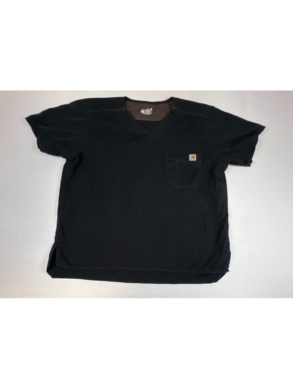 Carhartt Scrub Top Classic Fit Ripstop Bi-Swing Chest Pocket V-Neck Men Size XL